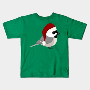 Christmas Chickadee Kids T-Shirt